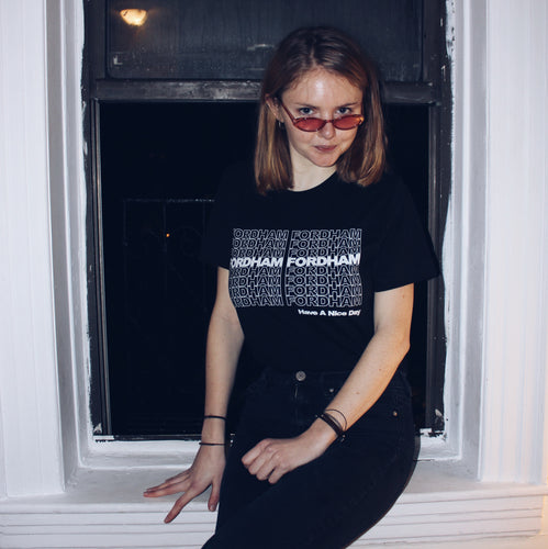 Fordham on Repeat // Unisex T-Shirt - White Lettering